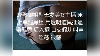 成熟御姐型长发美女主播 床上单腿黑丝 用透明道具插逼自慰秀 后入插 口交假JJ 叫声淫荡 很骚