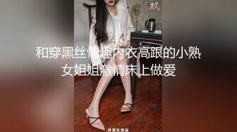 和穿黑丝情趣内衣高跟的小熟女姐姐激情床上做爱